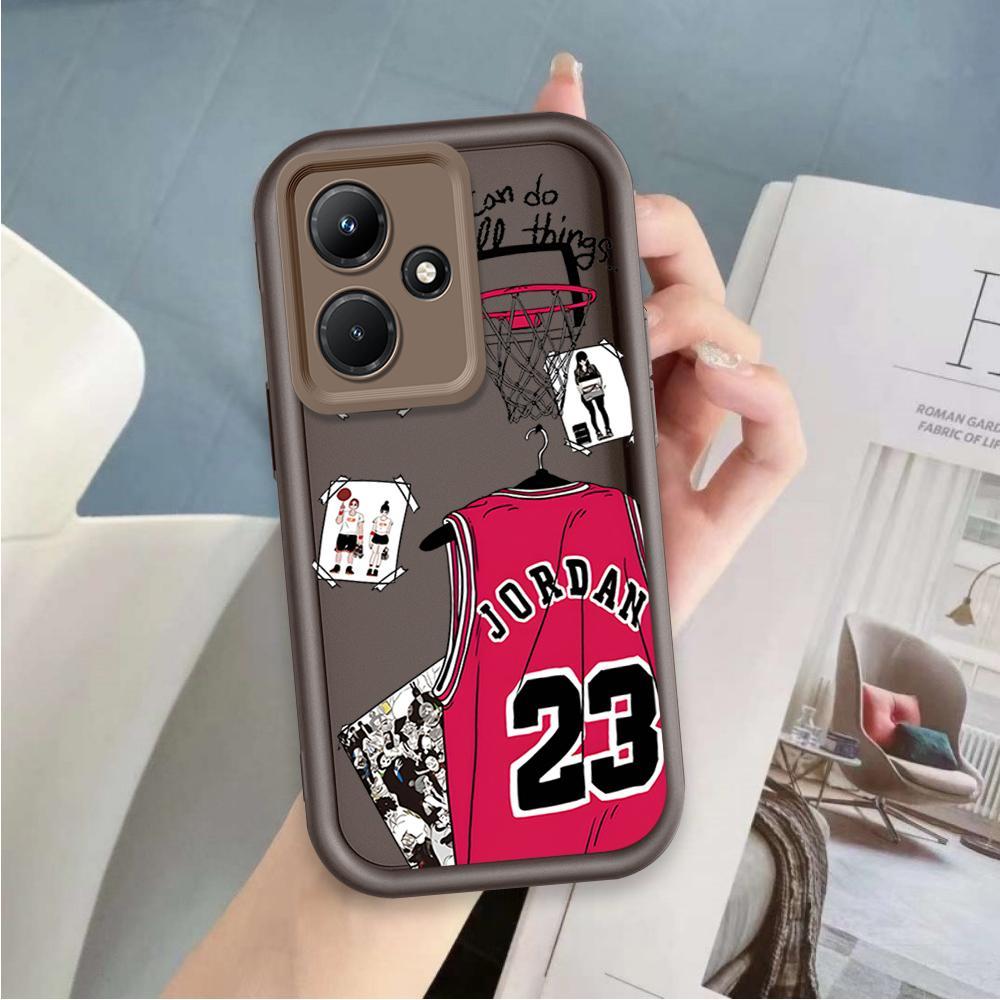 Ốp Lưng Cho Redmi 13 12 POCO M6 4G Hoạt Hình Silicon Mềm Ốp lưng TPU Số 23 24 Bóng Rổ NBA Angel Eye Ốp Lưng Chống Sốc