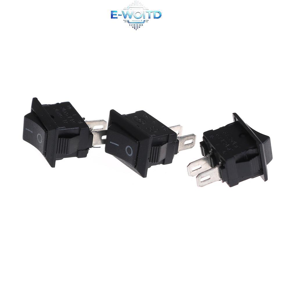 E-WOITD 10 Cái 10 * 15MM Công Tắc Roer Nhỏ KCD1-11 250VAC / 3A 6A 125V AC 2P Công Tắc E-WOITD