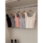 Milyfashion Trắng Có Miếng Lót Ngực Slim-fit Slimer Nhìn Nấm Ren Sling Ngắn Top Nữ Phong Cách Mới CIF2