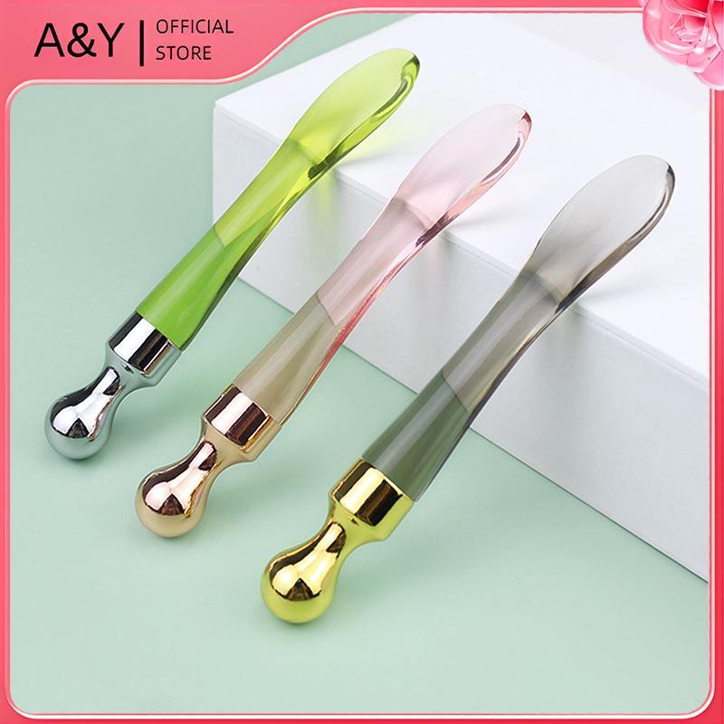 A & Y Kim Loại Đuôi Cá Massage Mặt Sti Chống Nhăn Kem Mắt Applicator Mặt nạ Trộn Thìa Muỗng Mắt Massage Beauty Bar Facial Ca.