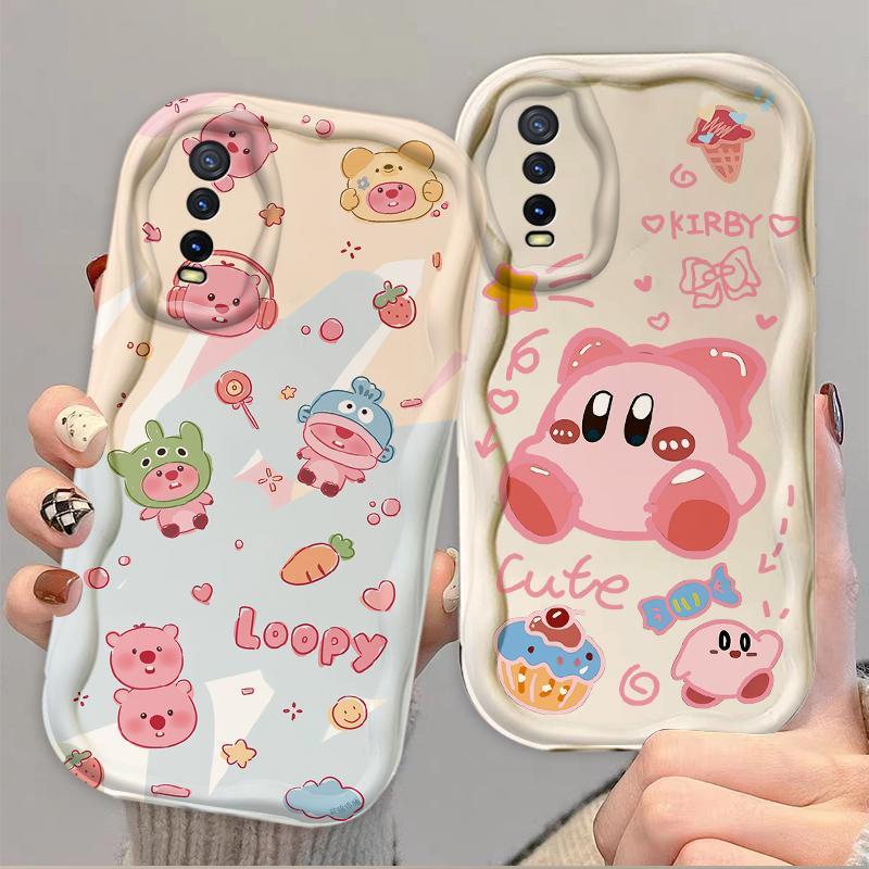Thích hợp cho VIVO Y20 / Y20i Y20S / Y20A Y20s G / Y20G Y12S / Y12A Y11S V2029 Vỏ kem 3D TPU mềm Loopy Kirby Vỏ điện thoại chống sốc