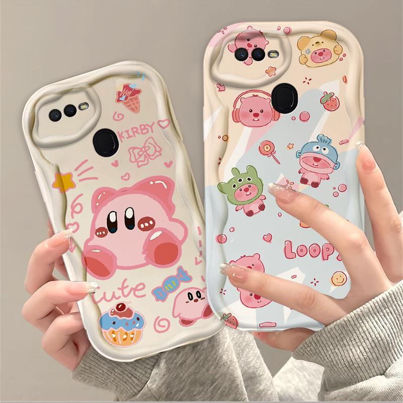 Thích hợp cho OPPO A5S A7 A12 F9 F9 Pro Phụ kiện 3D TPU mềm Loopy Kirby Vỏ điện thoại chống sốc