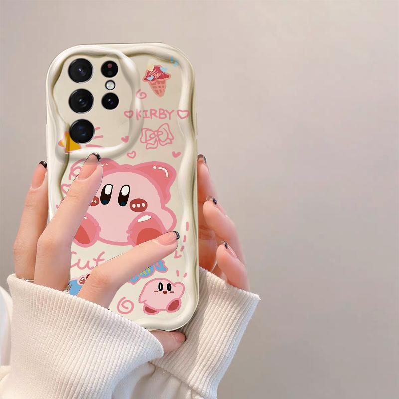 Thích hợp cho Samsung S20 S21 S22 S23 S24 S25 S26 + FE Plus Ultra 3D Bảo vệ TPU mềm Loopy Kirby Vỏ điện thoại chống sốc