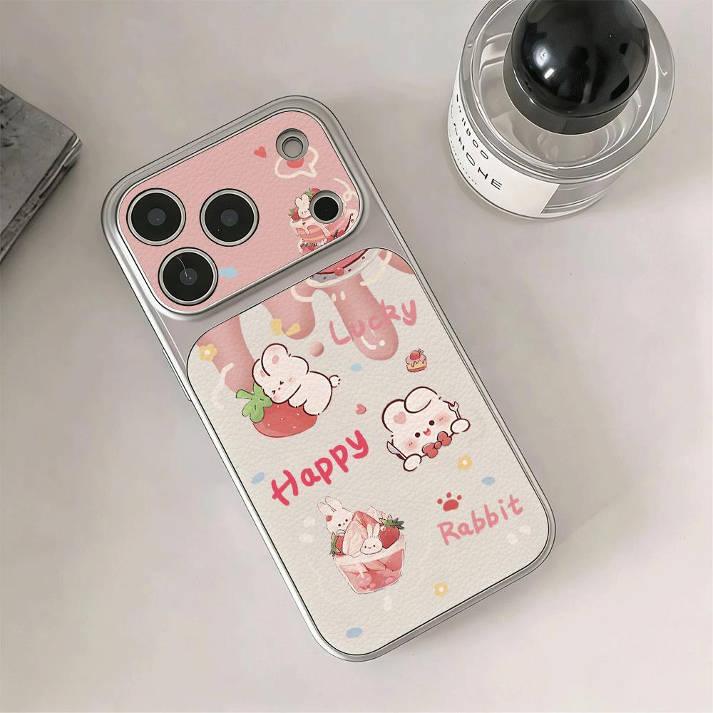 Bánh bột thỏ cho iPhone 17pro trường hợp iPhone 14/11/12pro giả vỏ cảm giác