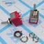 JCSYFAC 1 Chiếc 9Pin Chuyển Đổi Công Tắc Đỏ 2 / 3 Vị Trí ON-ON DPDT Mini Chuyển Đổi Công Tắc 5A / 125V-2A / 250V AC MTS-402 Nút Nhấn Công Tắc Mới