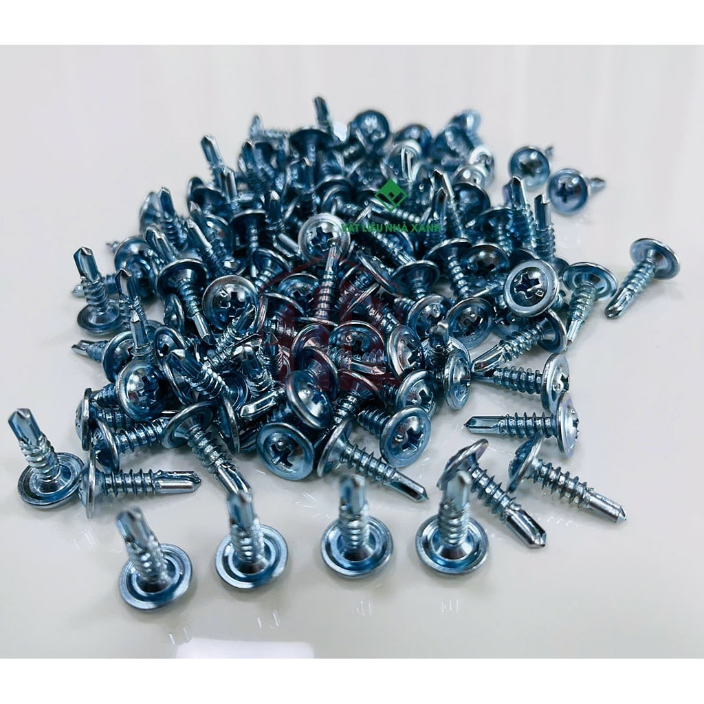Combo 50 con Vít Tự Khoan Đầu Dù Nhiều Kích Cỡ – Bắn Tôn, Sắt, Thép, Chống Gỉ, Bắt Tôn Siêu Chắc