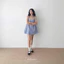 Đầm Babydoll Hai Dây Sọc Xanh, Váy Babydoll Hai Dây MyaHouse