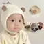 AqToCna Mũ Bé Thu Đông Siêu Dễ Thương Cho Bé Baotou Mũ Sơ Sinh Dễ Thương Mũ Bảo Vệ Tai Mùa Đông Ấm Áp Sang Trọng Mũ AqToCna
