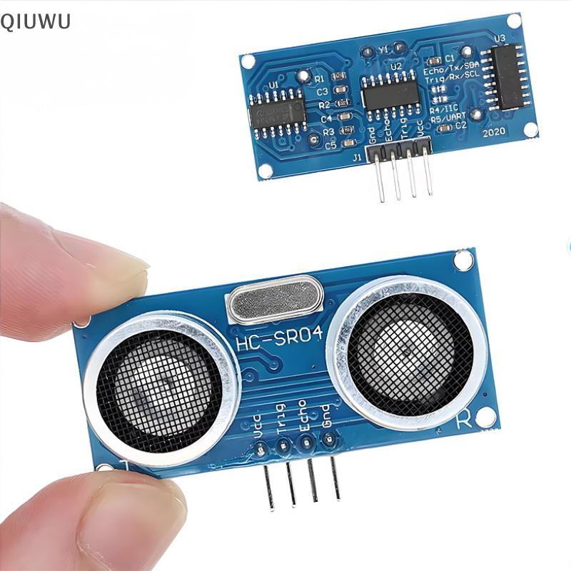 Mô-đun cảm biến khoảng cách siêu âm QIUWU HC SR04 Phát hiện phạm vi chính xác cao cho ô tô thông minh DIY.