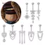 AqToCna Đơn Giản Bụng Nút Nhẫn Thép Không Gỉ Bướm Rốn Xuyên Barbell Cho Nữ Thời Trang Bụng Nhẫn Gợi Cảm Cơ Thể Trang Sức AqToCna