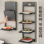 Bếp Hút Cốc Chuẩn Bị Giá Có Thể Gập Lại Nhiều Lớp Bên Đĩa Đĩa Hộ Gia Đình Treo Tường Đa Năng Lưu Trữ Giá Chuẩn Bị B5O2