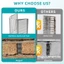 Bộ 50 Lỗ Khóc Cho Tường Gạch Chèn Lỗ Treo Tường Màn Hình Lọc Đĩa Uốn Chống Tắc Tóc Thoát Nước Bao Da Ổ Cắm Tấm