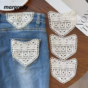 MARGREDY 1 / Chiếc Quần Jean Thắt Lưng Mở Rộng, Bông Điều Chỉnh Thắt Lưng Mở Rộng, Rỗng Ren Phụ Kiện May Quần Áo Phụ Kiện DIY Trang Phục May Dụng Cụ