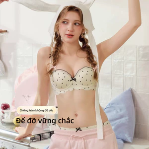 Áo ngực nữ ren kiểu Pháp, phong cách ngọt ngào, tăng cường ngực nhỏ, tăng cường hiệu ứng ngực, giảm mỡ nách, không có vòng thép.