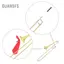 Guansfs Guansfs Que làm sạch bằng thép bằng thép Trombone 83 x 0,9 0,9cm Bộ dụng cụ làm sạch sáo Bộ dụng cụ làm sạch nhạc cụ gió Bộ phụ kiện được sử dụng để làm sạch nhạc cụ