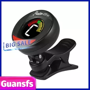 Guansfs Rowin LT-21 Mini Clip Bộ Chỉnh Kỹ Thuật Số Màu Sắc Kép Đèn Nền LCD Trên Cho Đàn Guitar Bass Violin Ukulele Màu Ngẫu Nhiên