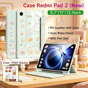 Ốp điện thoại RedMi Pad 2 9.7 inch 2026 có khe cắm bút Vỏ bảo vệ từ tính RedMi Pad 2 Vỏ 11 inch có mặt sau trong suốt Xiaomi Redmi Pad 2 SE 2026 Ốp điện thoại Redmi Pad 2 Pro 12.1 inch