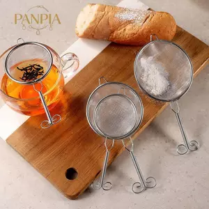 PNPIA- 1 Cái Dây Thép Không Gỉ Lưới Mịn Bột Sàng Trà Lọc Thực Phẩm Rây Lọc Bột Cà Phê Matcha Bột Lọc Dụng Cụ Nhà Bếp