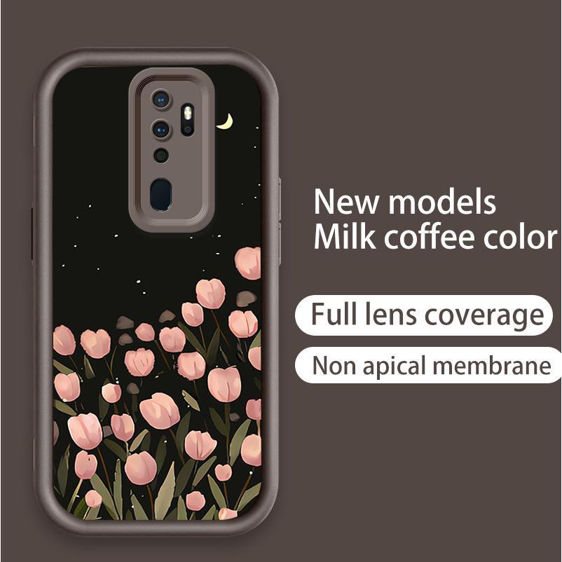 Ốp Lưng Cho OPPO A9 2020 A5 2020 A11 Hoạt Hình Silicon Mềm Ốp lưng TPU Hoa Tulip Thiên Thần Mắt Chống Sốc Ốp Lưng