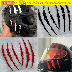 Nhãn dán mũ bảo hiểm CORALTIDE, DIY Che vết xước Nhãn dán xe máy, Nhãn dán Vinyl chống nước màu trơn ô tô Vinyl trang trí xe hơi