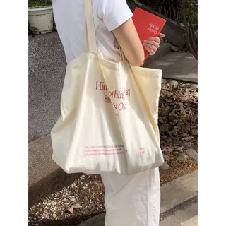 Túi vải canvas màu xanh thoải mái dung tích lớn