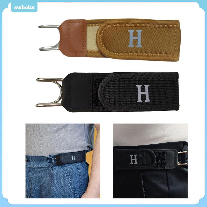 Thắt lưng đàn hồi không có khóa có móc có thể điều chỉnh, được làm bằng Nylon và kim loại. Thiết thực cho nam và nữ, lý tưởng cho các hoạt động giải trí.