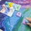 SMILE 1 / 5 Bộ Dụng Cụ Bấm Có Thể Tháo Rời, In Hình Kim Cương Công Thái Học Tranh Con Dấu Báo Chí, DIY Tiết Kiệm Nhân Công Có Thể Tháo Rời Dập Nổi Con Lăn Kim Cương Nghệ Thuật Báo Chí Công Cụ Tranh Gắn Đá