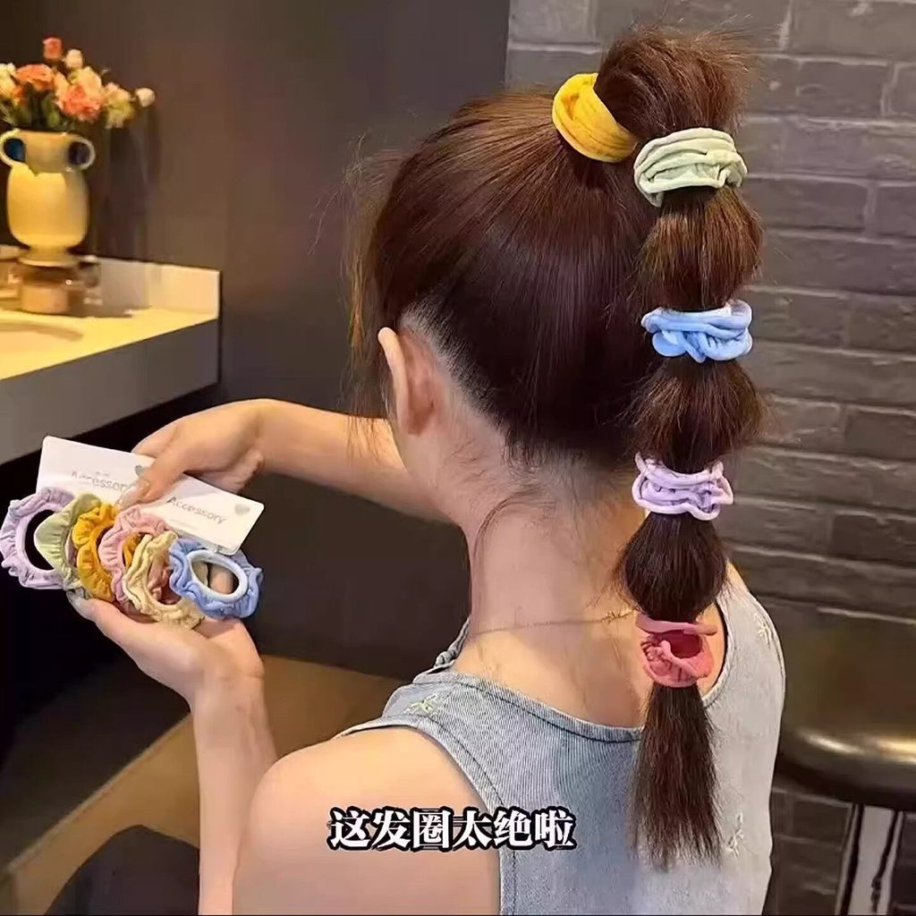 Dopamine Mềm Co Giãn Cao Ren Tóc 2026 Phong Cách Mới Cao Su Dây Buộc Tóc Nữ