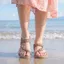 Dép bệt đi biển thời trang có thiết kế dây đeo cổ điển đính cườm dành cho nữ