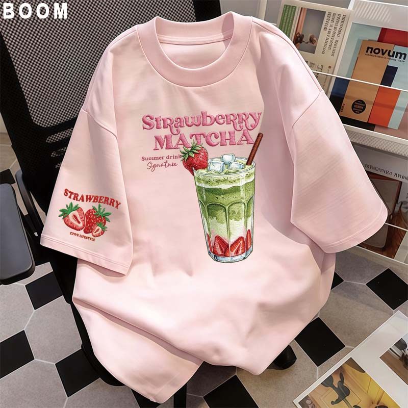 Áo thun chữ thêu nữ kiểu hàn quốc form rộng tay lỡ cổ tròn cotton mát - hè hot trend in cách dễ thương- Local brand #10