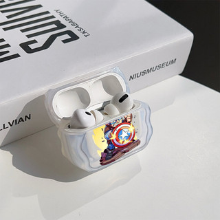 Ốp Mềm Captain America Dễ Thương Cho AirPods 2 3 4 S PRO PRO2 PRO3 Vỏ TPU Mềm NYEJ