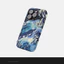 Họa tiết nghệ thuật màu xanh Thích hợp cho iPhone 17Promax 16Pro 15 11 12 13 14 xs XR 17Air Vỏ cứng hai lớp chống sốc JB9R