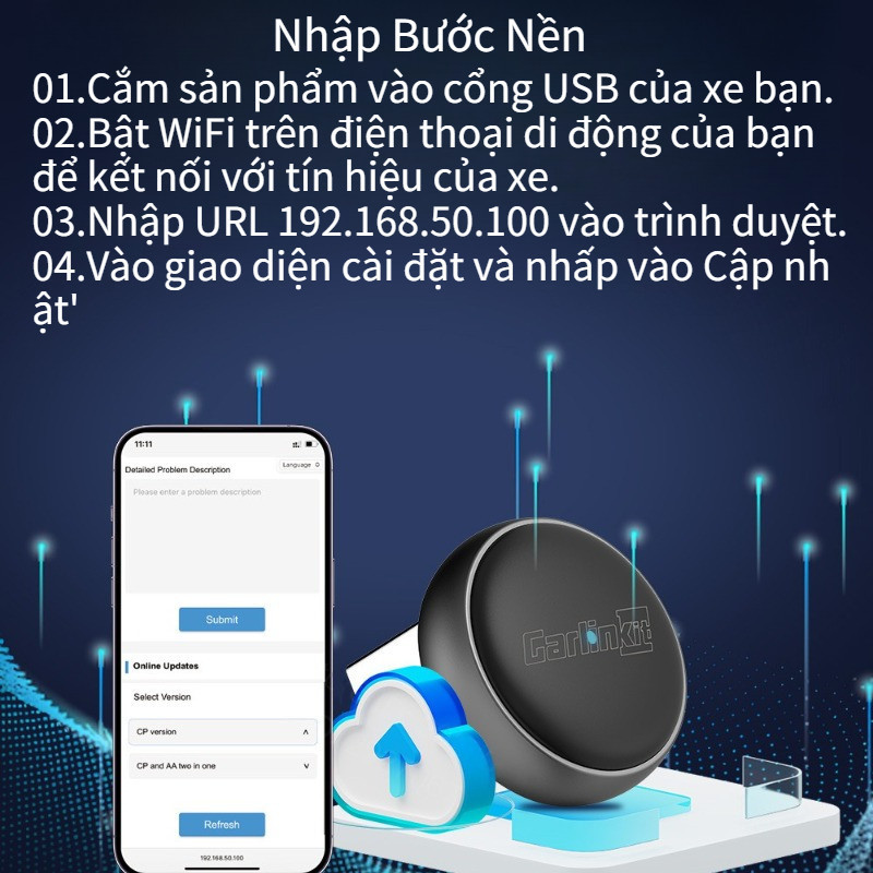 Carlinkit Mini Ultra 3 – Chuyển Đổi Không Dây CarPlay & Android Auto, Nâng Cấp Giải Trí Ô Tô