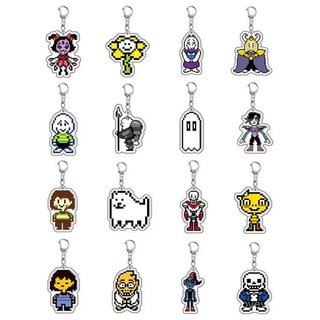 Anime Undertale Acrylic Vui Móc Khóa Trang Sức Người Bạn Tặng Túi Charm Móc Khóa Lưu Niệm Sáng Tạo Móc