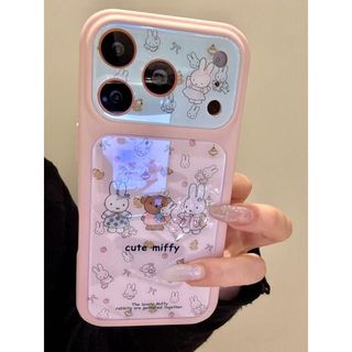 Ốp Điện Thoại Acrylic Trắng Caroom Miffy Bunny Dễ Thương Cho iPhone 17Promax 17Pro 13 14 15 16 Pro Max Vỏ Nữ Chống Sốc