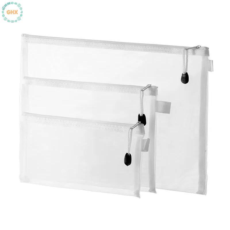 GHX 10 Chiếc Đồ Chơi Túi Bảo Quản Xếp Hình Sub-paage Túi Trẻ Em Hạt Nhỏ Dây Kéo Túi Lưới Dây Kéo Túi Tài Liệu Túi Trang Điểm VN