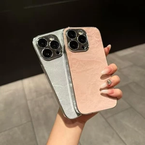 Dành Cho iPhone 13 Flannel Họa Tiết Núi Tuyết 17 / 16pro Ốp Điện Thoại Có Ống Kính Phim 15pm Da Phong Cách Mới 14promax Bao Gồm Tất Cả Vỏ Chống Sốc