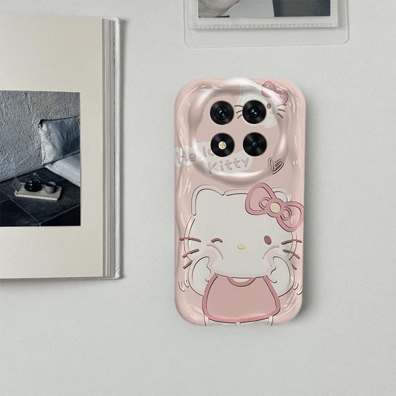 Ốp Lưng Cho Redmi Note 14 Pro 4G 5G POCO X7 Phim Hoạt Hình Kem Cặp Đôi Mèo Mềm TPU 3D Sóng Silicon Vỏ Điện Thoại