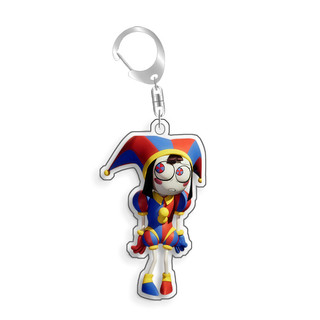 For The Amazing Digital Circus Ragatha Pomni Gangle Kinger  Acrylic Selfmade Cute Cartoon Anime Keychain Pendant Toy