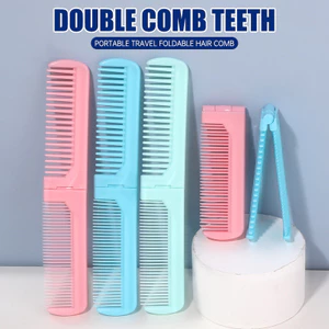 【Roshy】lược cắt tóc du lịch cầm tay lược gấp hai đầu Lược nhựa