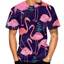 2026 Mới Họa Tiết Flamingo 3D In Unisex Cổ Tròn Tay Ngắn Cổ Tròn
