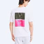 Áo sơ mi 100% cotton cao cấp với hình graffiti bóng tennis đơn giản, phong cách Hàn Quốc cổ tròn