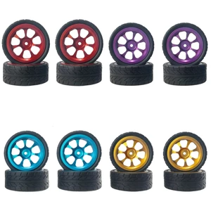 4 63 * 27mm Cho MJX Hyper Go 14302 14301 03 WLtoys A949 A959 A969 A979 K929 144010 144001 02 124016 17 18 19 Bánh xe kim loại Bánh xe biểu tình