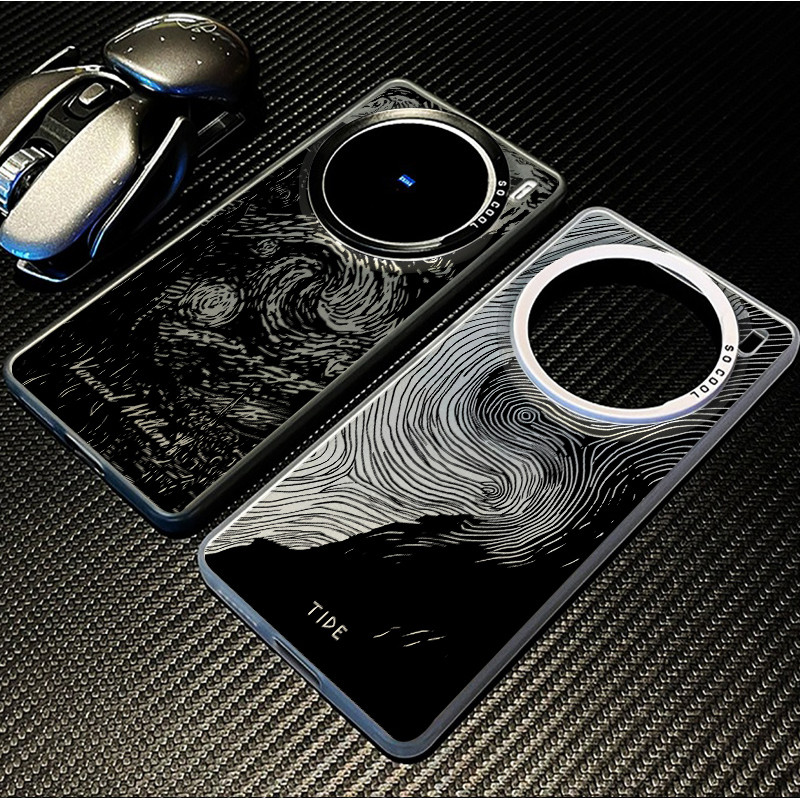 Ốp Điện Thoại Micro Matte “Wave Tide ” Cho Vivo X300 Ultra X300 Pro X200 Ultra X200 Pro X100S Pro V60 V50 V40 Vỏ Vivo Chống Sốc