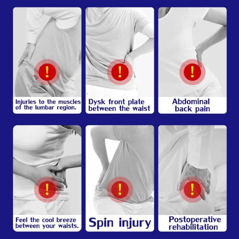 HFSHY Thắt lưng Hỗ trợ thắt lưng Hỗ trợ cột sống Corset Đai hỗ trợ tiện dụng Ba Đai thắt lưng thoáng khí Có thể điều chỉnh cho công việc VN