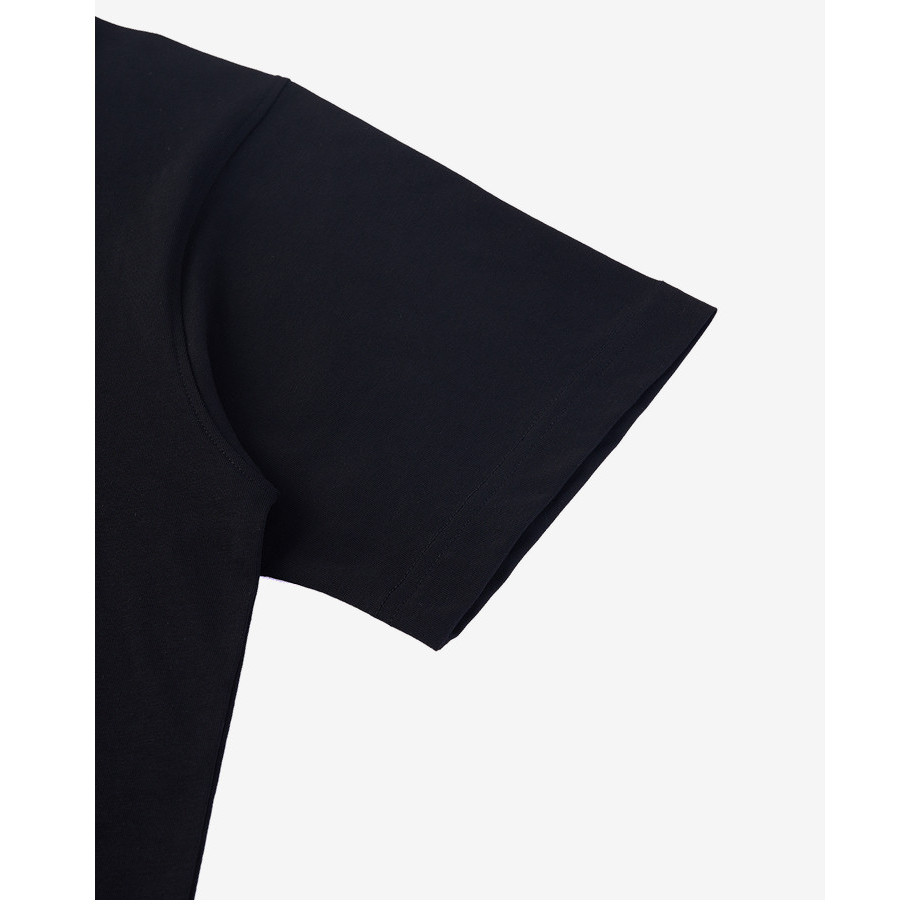 Áo thun unisex oversize, họa tiết con ngỗng, cổ tròn tay ngắn