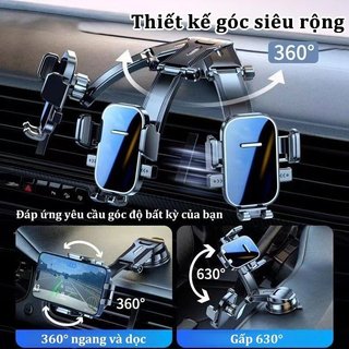 Giá Đỡ Điện Thoại Ô Tô Abs Chất Liệu Mạnh Nano Hút 360 Xoay Đa Năng Phù Hợp Chống Trượt Miếng Lót Bền