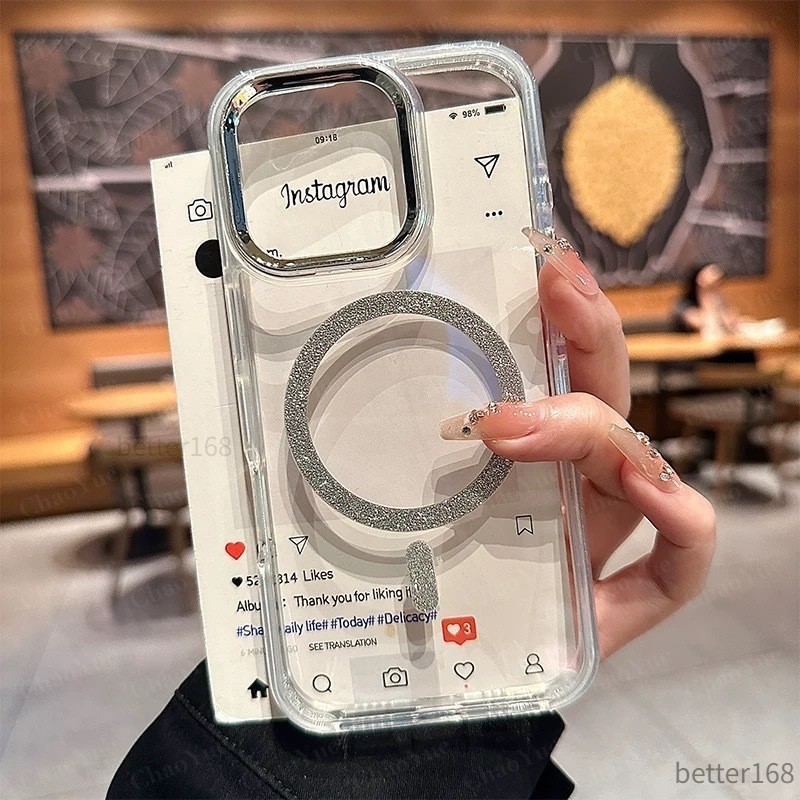 Ốp Lưng Trong Suốt Cho IPhone 12  13 14 15 16 Pro Max Plus Chống Sốc Bảo Vệ Camera Mặt Sau Cứng Màu Tương Phản Rõ Ràng