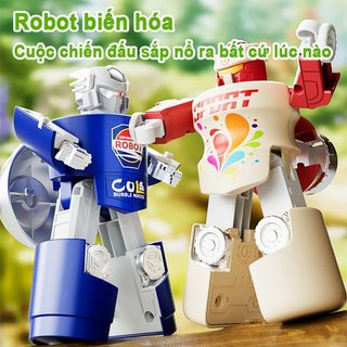 Biến Đổi Robot Đồ Chơi Burger Fries ABS Quà Tặng Giáo Dục Trẻ Em Nhập Vai Chơi Hộp Sinh Nhật