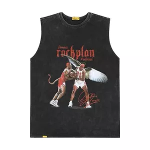 Bảng nền cotton nguyên chất - Áo ghi lê nam retro thể thao cổ tròn